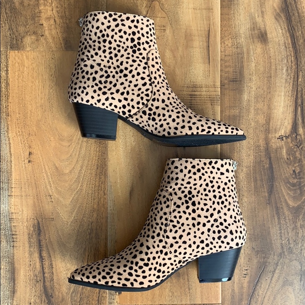 BRAND NEW leopard print booties